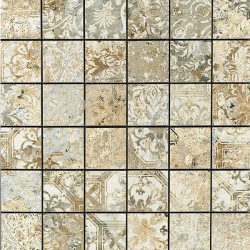 Модерни плочки за банята с размери 5 x 5 (29.75 x 29.75) см. CARPET SAND NAT MOSAI